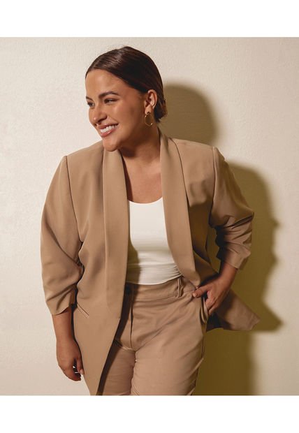Blazer Para Mujer Blazer Color Beige Marca Patprimo #14400026