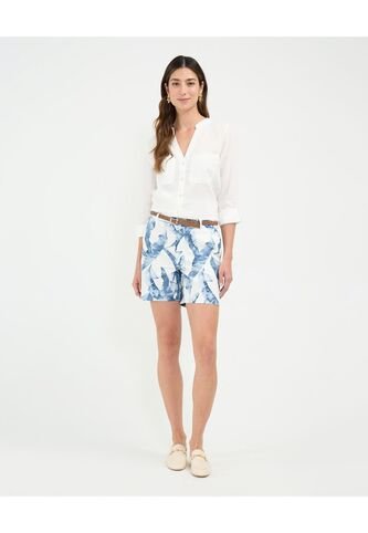 Bermuda Para Mujer  Color Azul Marca Patprimo #30100372 Patprimo