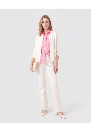 Camisa Manga Corta Con Bolsillo Mujer Para Mujer Rosa Patprimo