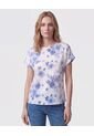 Blusa De Cuello Redondo Y Manga Corta Mujer  Para Mujer Blanco Patprimo de Patprimo