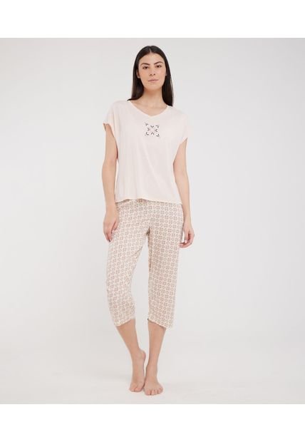 Pijama Mujer Patprimo  Rosado Viscosa