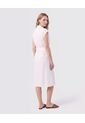 Vestido Camisero Midi Sin Mangas Con Cinturón Mujer  Para Mujer Blanco Patprimo de Patprimo
