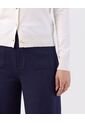 Pantalón Recto Con Bolsillos Parche Mujer  Para Mujer Azul Patprimo de Patprimo