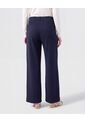 Pantalón Recto Con Bolsillos Parche Mujer  Para Mujer Azul Patprimo de Patprimo