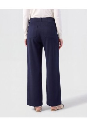 Pantalón Recto Con Bolsillos Parche Mujer  Para Mujer Azul Patprimo