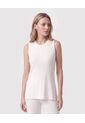 Camiseta En Tejido De Rib Para Mujer  Para Mujer Blanco Patprimo de Patprimo