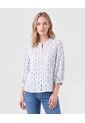 Blusa De Cuello Nerú Con Botones Mujer  Para Mujer Azul Patprimo de Patprimo