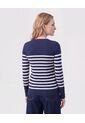 Saco Cuello Redondo Con Botones Laterales  Para Mujer Azul Patprimo de Patprimo