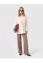 Blazer De Doble Botonadura Para Mujer  Para Mujer Beige Patprimo de Patprimo