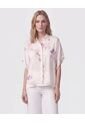 Blusa Manga Corta Fluida Mujer  Para Mujer Crema Patprimo de Patprimo