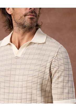 Polo  Para Hombre Cuello Maquina Sin Bolsillo Color Beige Marca Patprimo #44112786