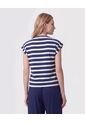 Camiseta Manga Rodada Para Mujer  Para Mujer Azul Patprimo de Patprimo