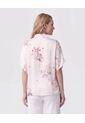 Blusa Manga Corta Fluida Mujer  Para Mujer Crema Patprimo de Patprimo