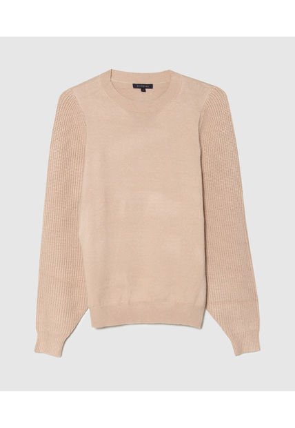 Saco Para Mujer Cuello Redondo Color Beige Marca Patprimo #30330547