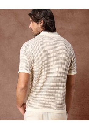 Polo  Para Hombre Cuello Maquina Sin Bolsillo Color Beige Marca Patprimo #44112786
