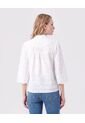 Blusa Unicolor Con Nudo Frontal Para Mujer  Para Mujer Blanco Patprimo de Patprimo