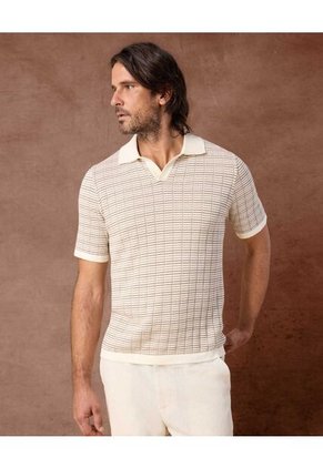 Polo  Para Hombre Cuello Maquina Sin Bolsillo Color Beige Marca Patprimo #44112786