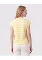Camiseta Manga Sisa Con Doblez Para Mujer  Para Mujer Amarillo Patprimo de Patprimo