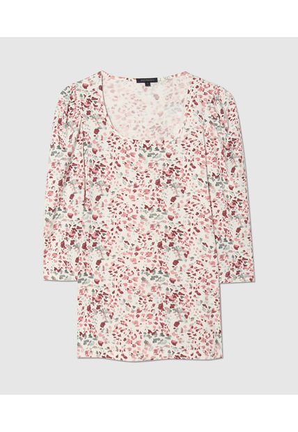 Camiseta Para Mujer Manga 3/4 Color Vino Marca Patprimo #30093325