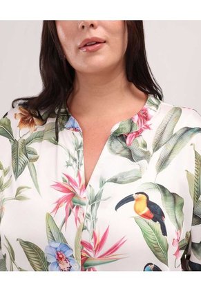 Camisa Para Mujer Manga 3/4 Color Blanco Marca Patprimo #14010187