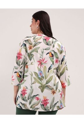 Camisa Para Mujer Manga 3/4 Color Blanco Marca Patprimo #14010187