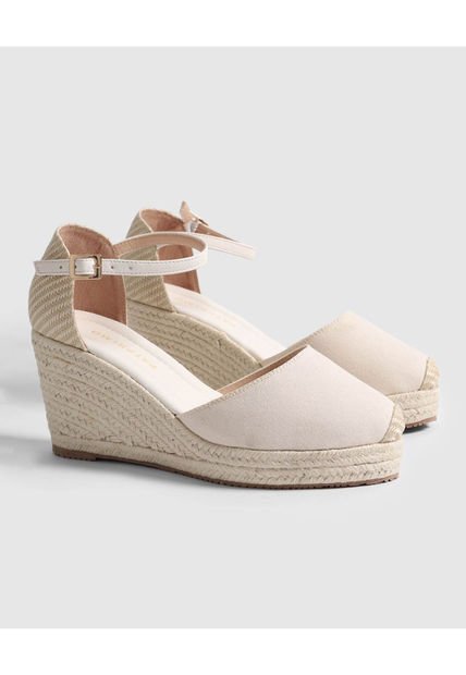 Espadrilles Para Mujer Espadrilas Plataforma Color Crema Marca Patprimo #30700034