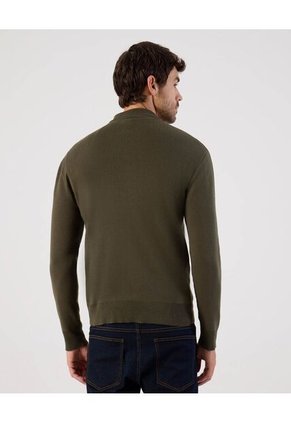 Saco  Para Hombre Cuello Alto O Cuello Tortuga Color Verde Marca Patprimo #44330246