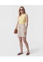 Bermuda Unicolor Con Cordón   Para Mujer Beige Patprimo de Patprimo