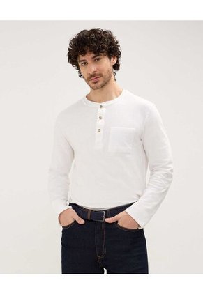 Camiseta Para Hombre Manga Larga Color Blanco Marca Patprimo #44090894