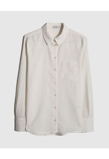 Camisa Para Mujer Manga Larga Color Crema Marca Patprimo #30010631
