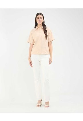 Camisa Para Mujer Manga Corta Color Rosa Marca Patprimo #30010673