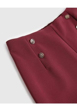 Blusa Para Mujer Manga Corta Color Vino Marca Patprimo #14121397