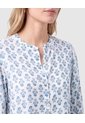 Blusa De Cuello Nerú Con Botones Mujer  Para Mujer Azul Patprimo de Patprimo