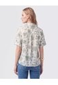 Camisa Manga Corta Con Dobladillo Mujer  Para Mujer Verde Patprimo de Patprimo