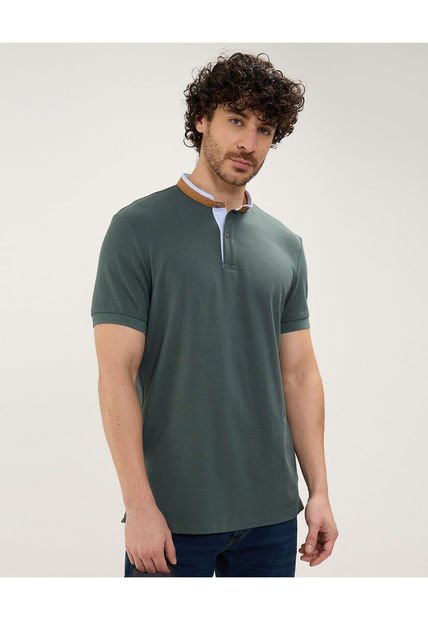 Polo Para Hombre Cuello Mao Sin Bolsillo Color Verde  Marca Patprimo #44112659