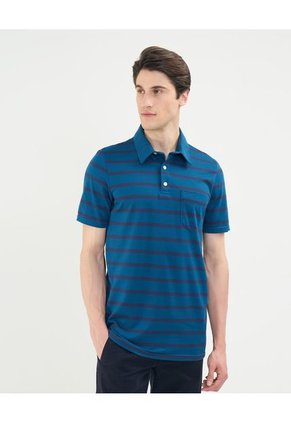 Polo Para Hombre Cuello Maquina Con Bolsillo Color Azul  Marca Patprimo #44112697