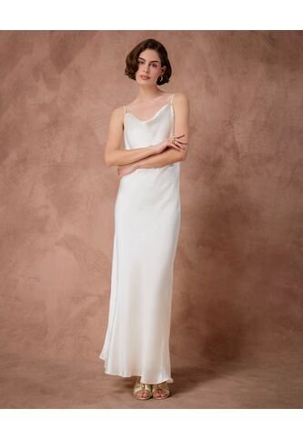 Vestido  Para Mujer M/Sisa Largo Color Blanco Marca Patprimo #30171088 Patprimo