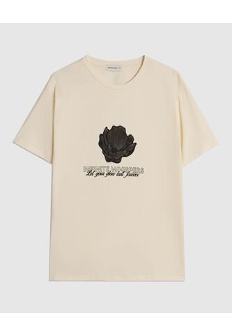 Camiseta Texturizada Manga Corta Para Mujer Curvy  Para Mujer Café Patprimo Patprimo