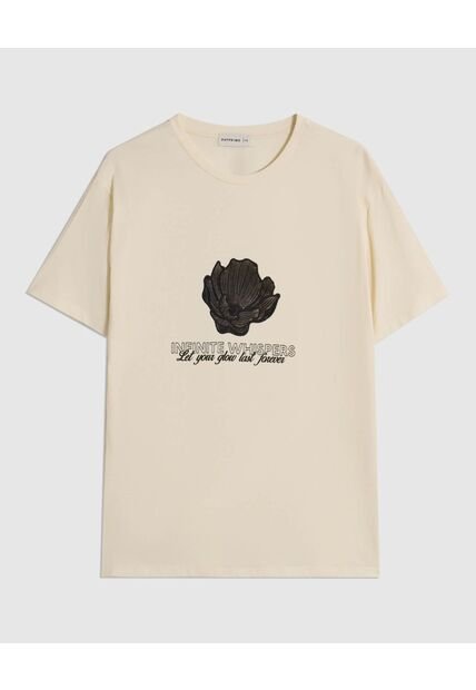 Camiseta Texturizada Manga Corta Para Mujer Curvy  Para Mujer Café Patprimo