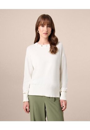 Saco Con Apliques Decorativos Para Mujer Para Mujer Blanco Patprimo
