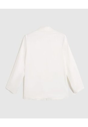 Blazer Para Mujer Con Ajuste De Botón Para Mujer Blanco Patprimo