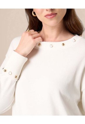 Saco Con Apliques Decorativos Para Mujer Para Mujer Blanco Patprimo