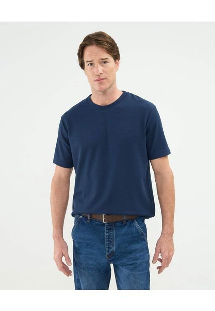 Camiseta Para Hombre Manga Corta Cuello Redondo Color Azul Marca Patprimo #44090923