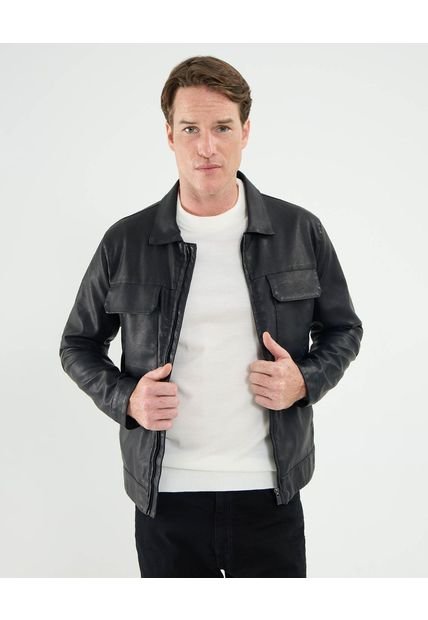 Chaqueta Para Hombre Pu Color Negro Marca Patprimo #44080324