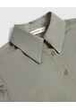 Camisa Camisera Con Mangas Recogidas Para Mujer  Para Mujer Verde Patprimo de Patprimo