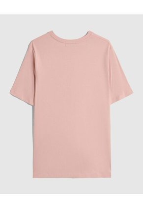 Camiseta Con Botones En Hombro Para Mujer Curvy  Para Mujer Rosado Patprimo