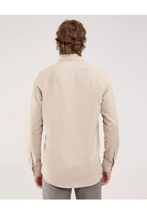 Camisa Para Hombre Manga Larga Sin Bolsillo Color Beige Marca Patprimo #44012989