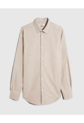 Camisa Para Hombre Manga Larga Sin Bolsillo Color Beige Marca Patprimo #44012989