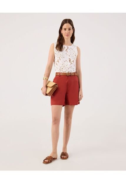 Bermuda Para Mujer Regular Corto Color Naranja Marca Patprimo #30100388