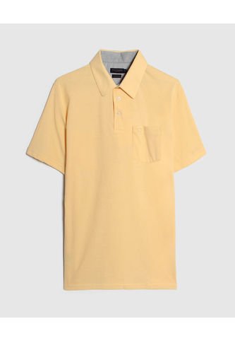 Polo Para Hombre Cuello Maquina Con Bolsillo Color Amarillo  Marca Patprimo #44111091 Patprimo